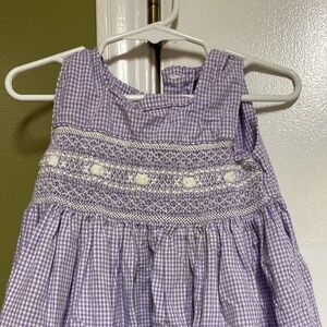 Strasburg Lavender Smocked Dress with Bloomers